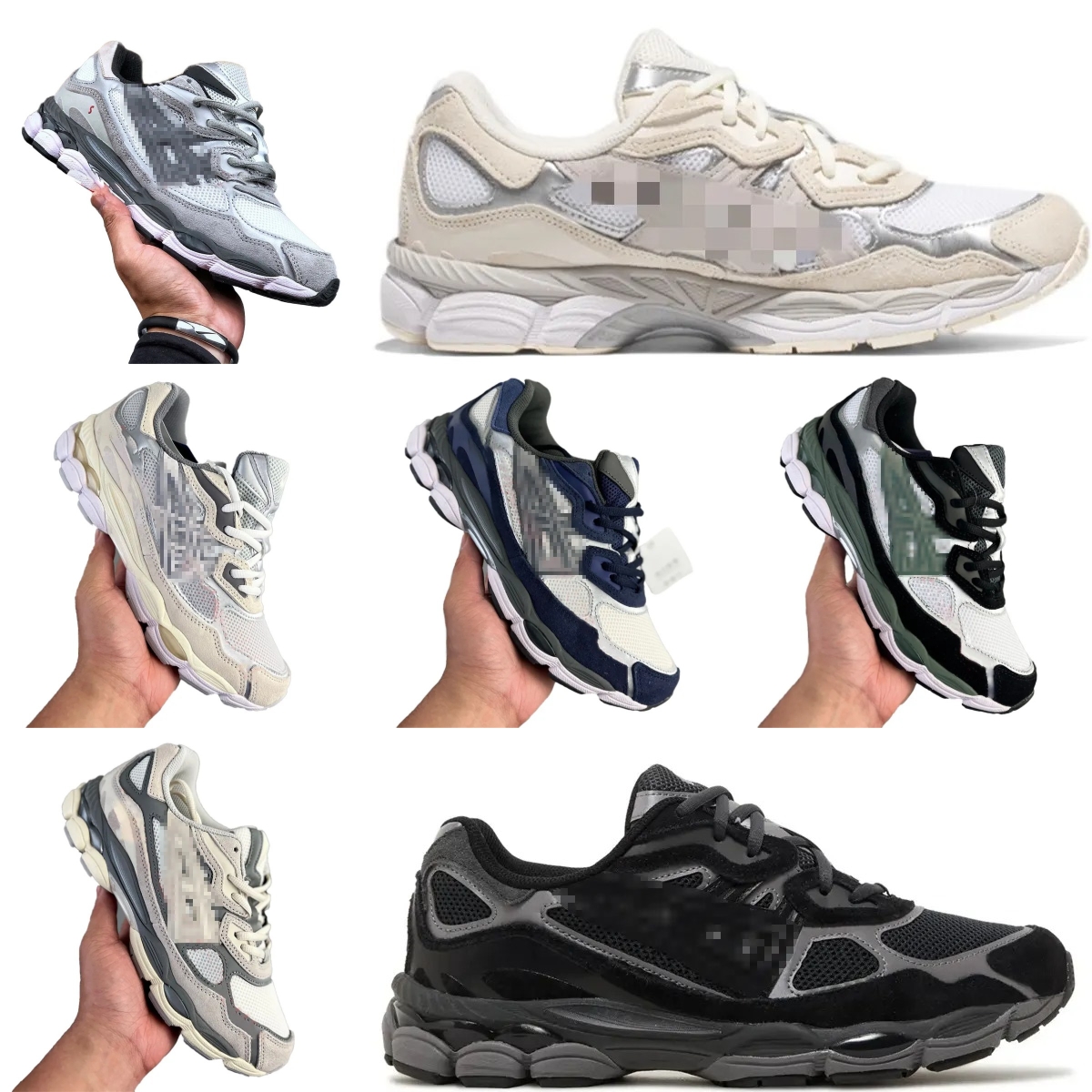 Chaussures de créateurs 2023 Chaussures de course Top Marathon Béton Béton Navy Steel Obsidian Gris Crème Blanc Oyster Gray Gray Graphe Black Ivy