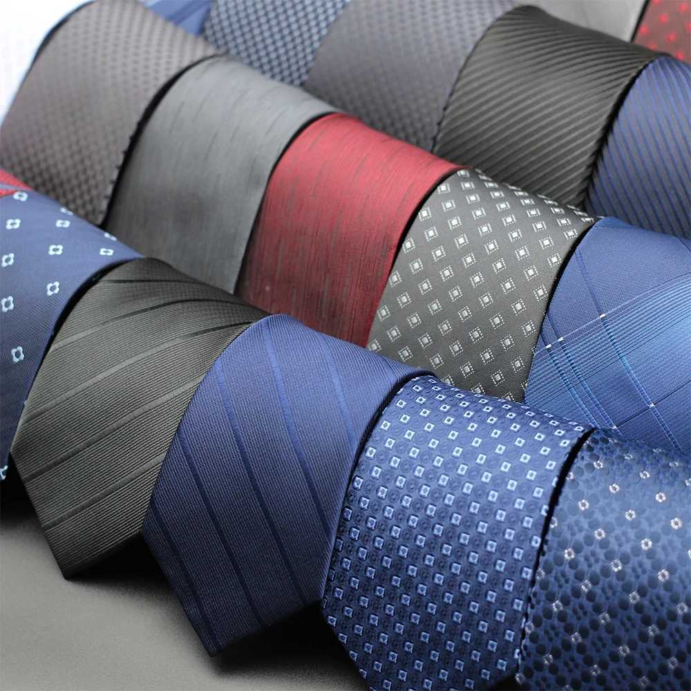 8CM New Design Wedding Men Tie Striped Dot Geometry Neckties Men Classics Busin Dropshipping Groom Collar Accories GiftX241109