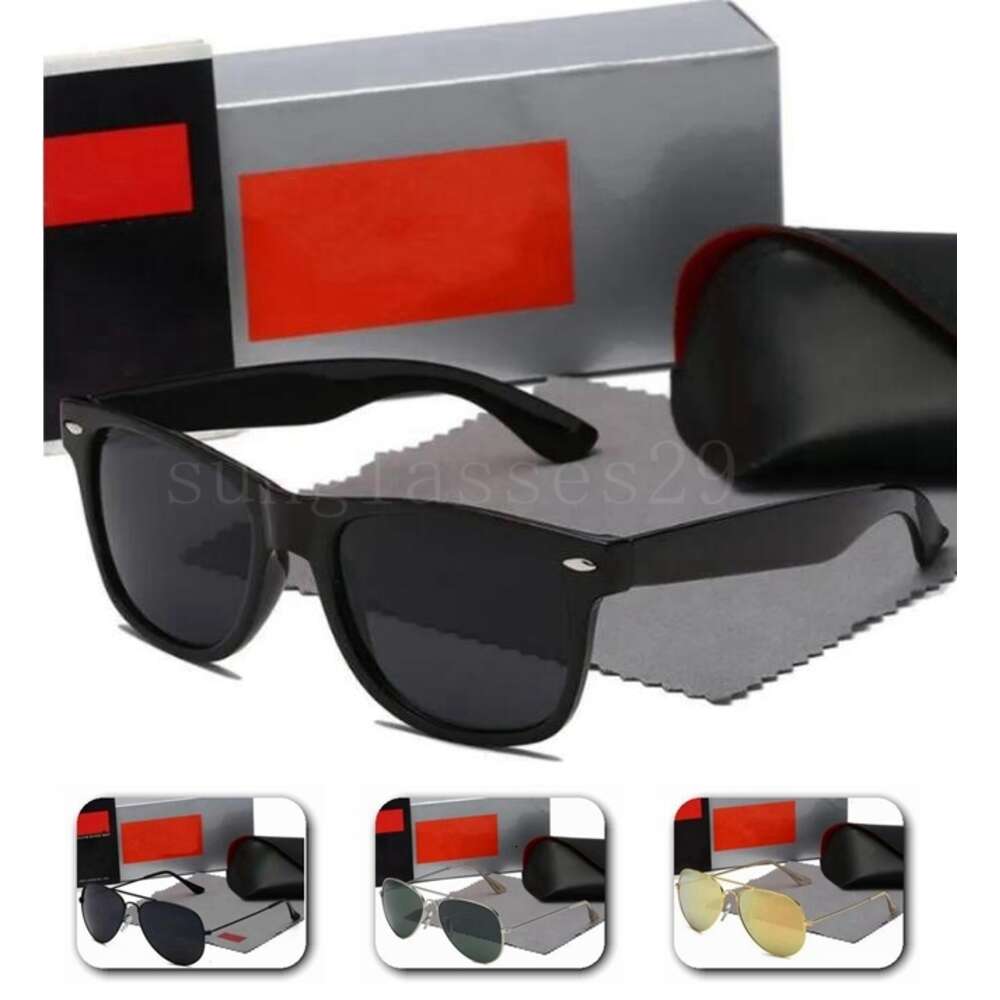 High Quality Designer Sunglasses for Mens Womens Classical Sun Glasses Aviator Model Lenses Double Bridge Design Suitable Fashion Beach Driving Fish
