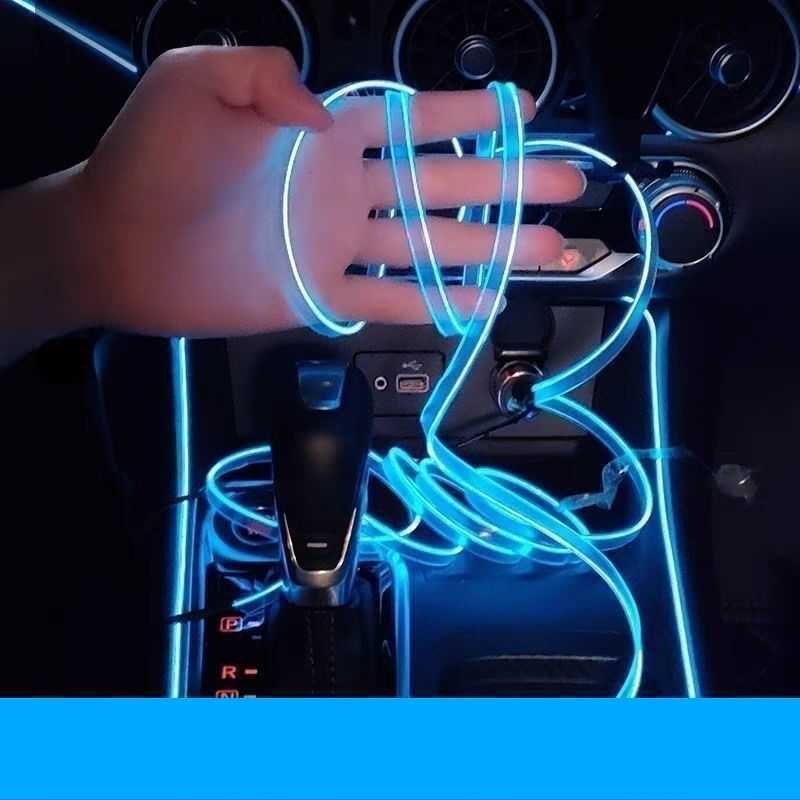 Decorative lights Automotive environmental lights LED cold light atmosphere control Atmosphere lights can be selected to control the 3m USB inter-image-937340468