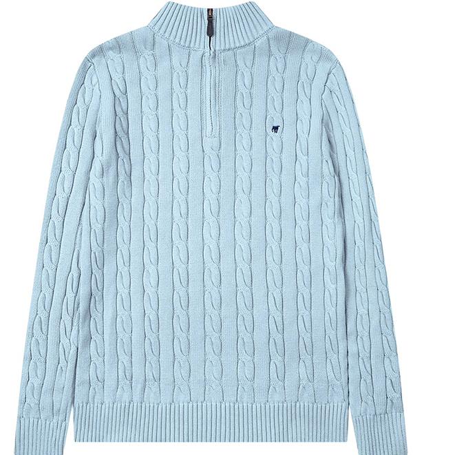 Designer Womens Sweaters Soft Winter Warm Knit Sweater pullover New Polo collar half zipper twisted mens couple knitted sweater S XL soft