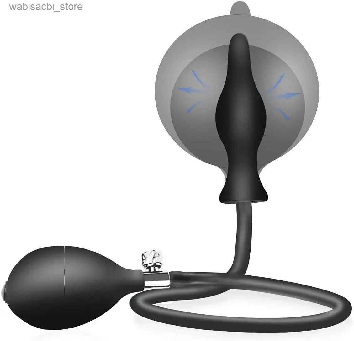 Other Health Beauty Items Toys Silicone Inflatable Butt Anal Plug with Pump BDSM Anal Plug Expansion Training Anus Prostate Stimulation L49-image-963175169