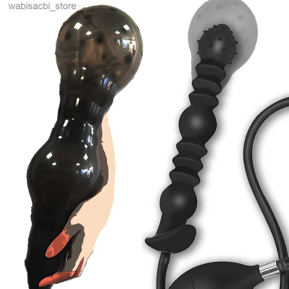 Other Health Beauty Items Inflatable Anal Butt Plug Dilator Huge Anus Extender Massager Oversized Enema Training Toys For Toy Men Woman Gay L49-image-963232033