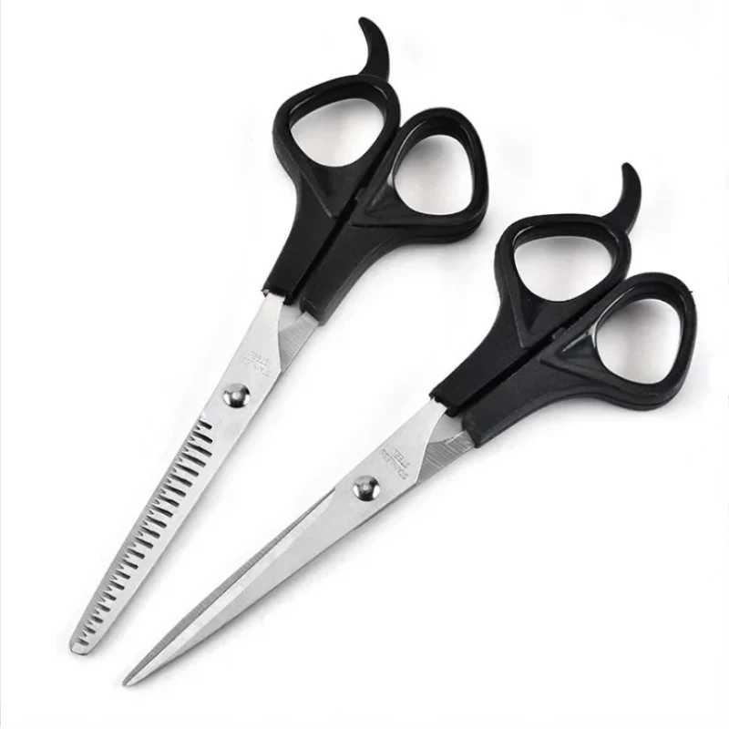 2pcs outil de kit de coiffure de cheveux 6 pouces pour couper les cheveux fins peignant les cheveux accessoires salon hair tonders w241111