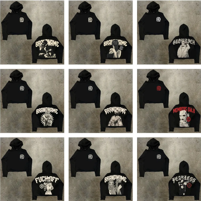Mens Hoodies and T-shirts Oversized Gothic Long Sleeve Hoodies Mens Harajuku woman zipper hoodie Hip Hop In We Trust Graphic Print Round Neck Cotton