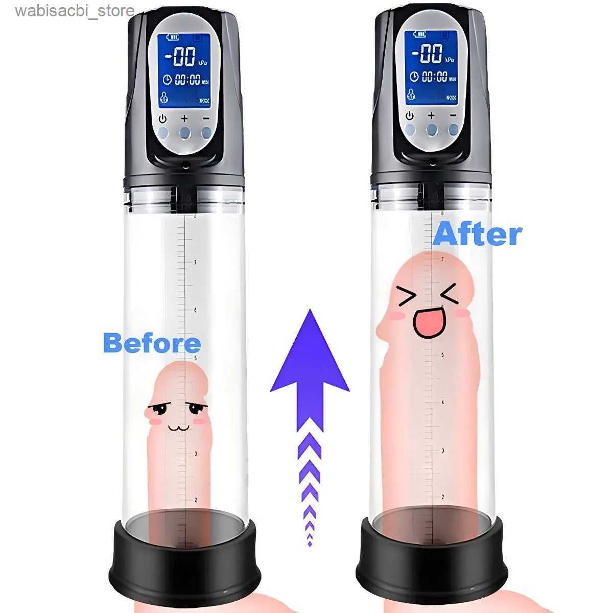 Other Health Beauty Items Electric Penis Pump Penis Enlargement Extend Pump Penis Male Masturbators Cup Dick Pump Toys for Men Dick Enlarger L49-image-963173832