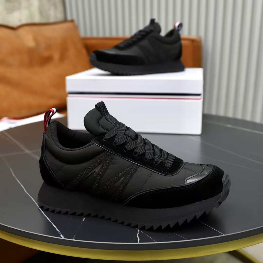 Perfect Design Men Lightweight Pacey Low Top Sneakers Shoes Men Quilted Nylon Skateboard Shox Taffeta TPU Rubber Sole Comfort Footwear Casual Wal
