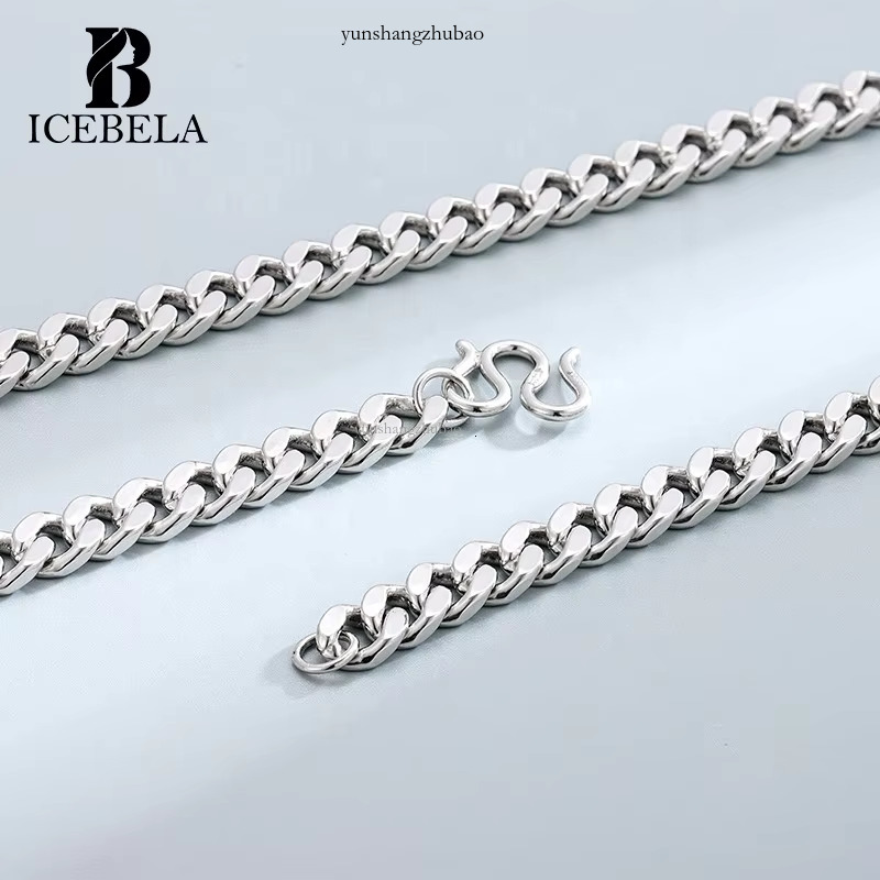 Factory Wholesale Hot-Selg S serg sier en acier inoxydable Fine bijoux hip hop cubain k chaîne masculine pour femmes