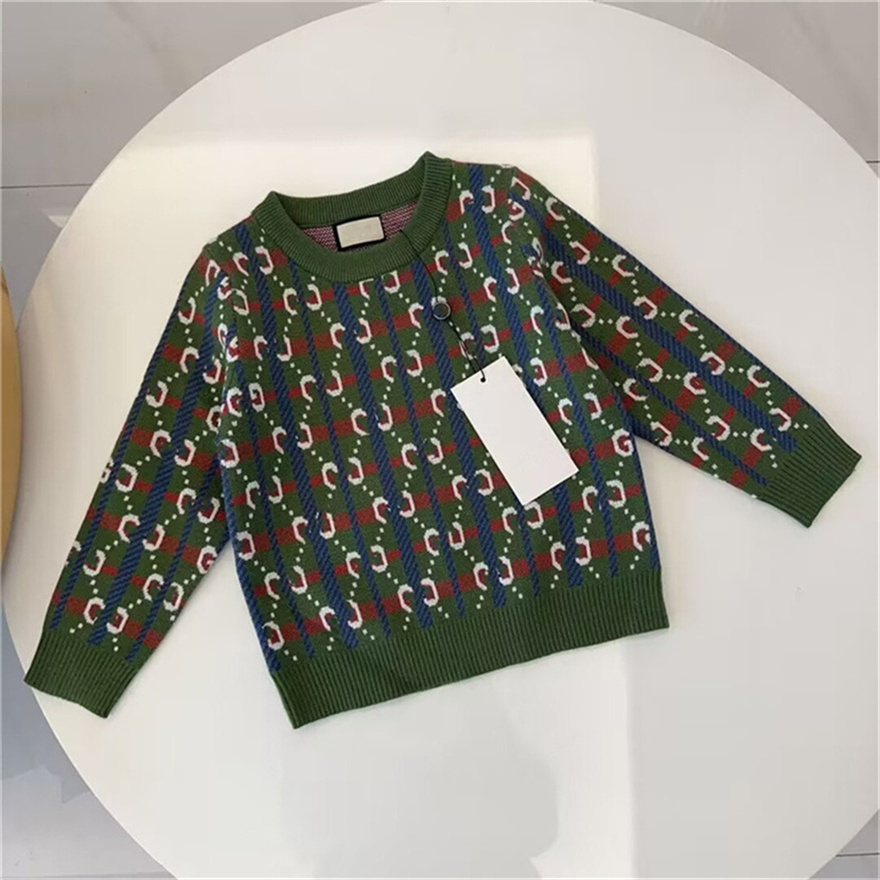 High quality Baby Designer Children&#039;s Sweater Girls Boys Hoodie turtleneck sweater Neutral Autumn/Winter Warm letter printed pullover Sweats-image-963513074