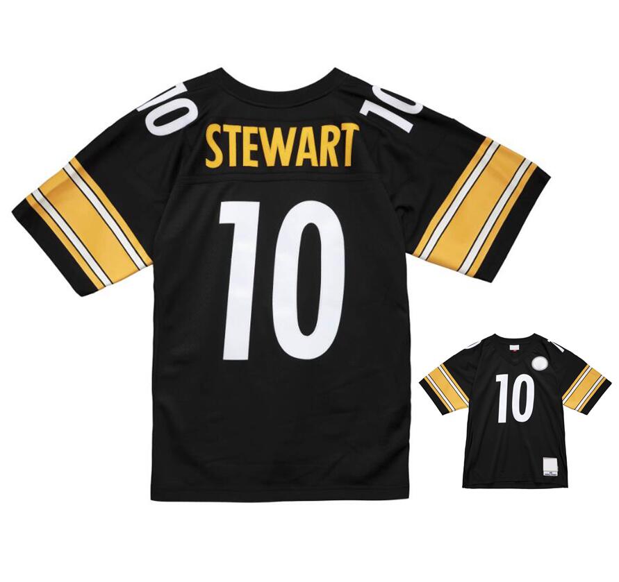 Maillots de football cousus 10 Kordell Stewart 2001 maille Legacy Retraité rétro Classiques Jersey Hommes femmes jeunes S-6XL