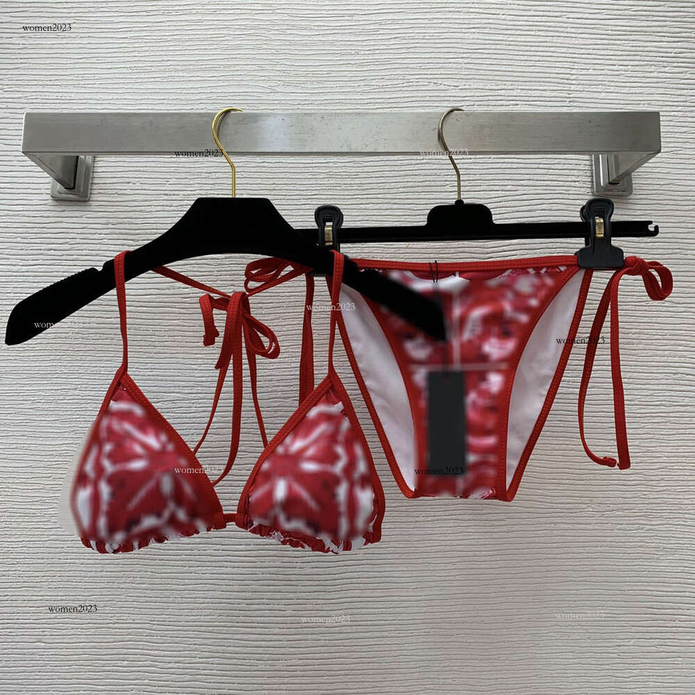 Brand Swimwear suit Women Bikini set Designer swimsuit two-piece Fashion Tied neck bra swimsuit Swimsuits Women Sexy Swimming vacation beach Apr-image-1096164709