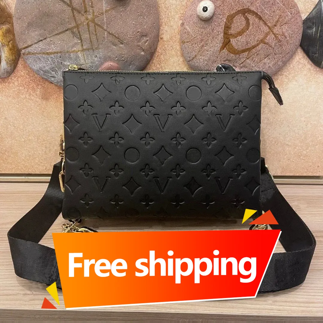 10A Genuine Leather Designer Bag Coussin PM Shoulder Bags Crossbody Gold Chain Totes Handbag Purse Pouch Wide Reovable 03