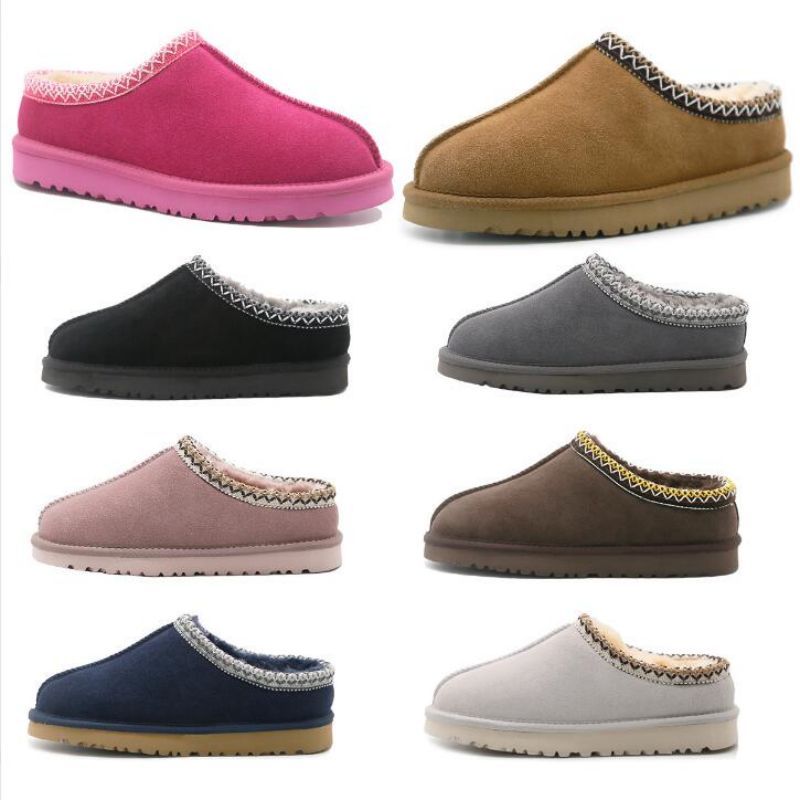 Tasman Slippers Chestnut Fur Slides Sheepskin Shearling Tazz NEW Mules Women Men Ultra Mini Platform Boot Slip-on Shoes Suede Upper Comfort Fall