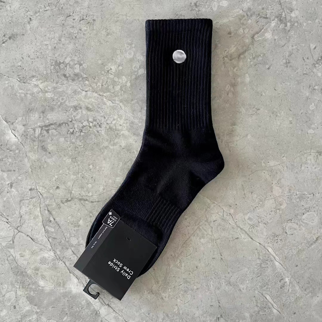 Mens socks yoga socks length high top towel bottom basketball sport socks-image-1032269720