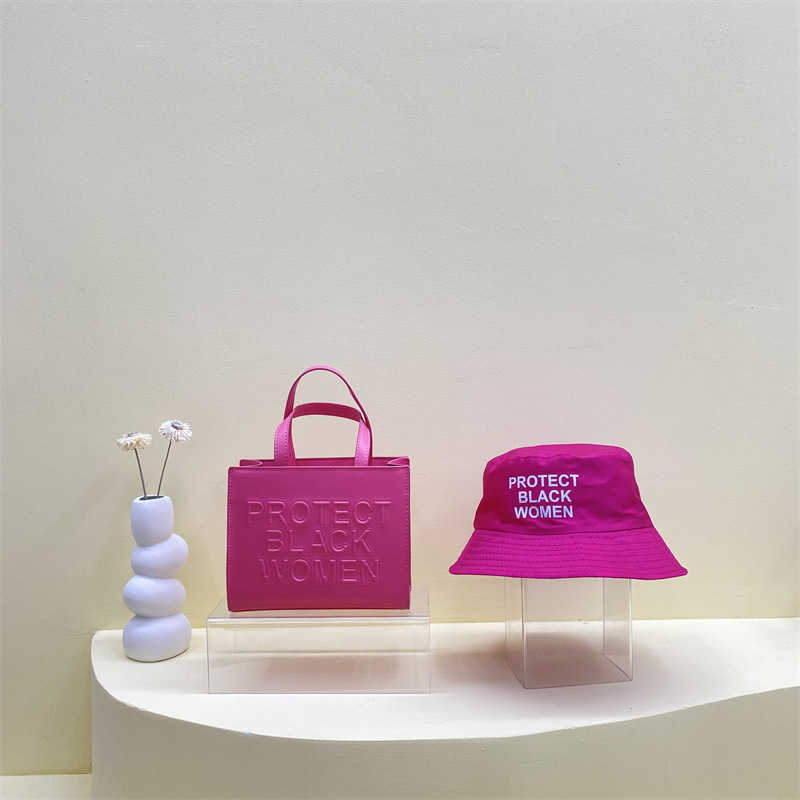 Tote Bag Bag Woman 2025 new Tote bag set Women's Bag embossed alphabet bag Protect black shoulder bag H241112