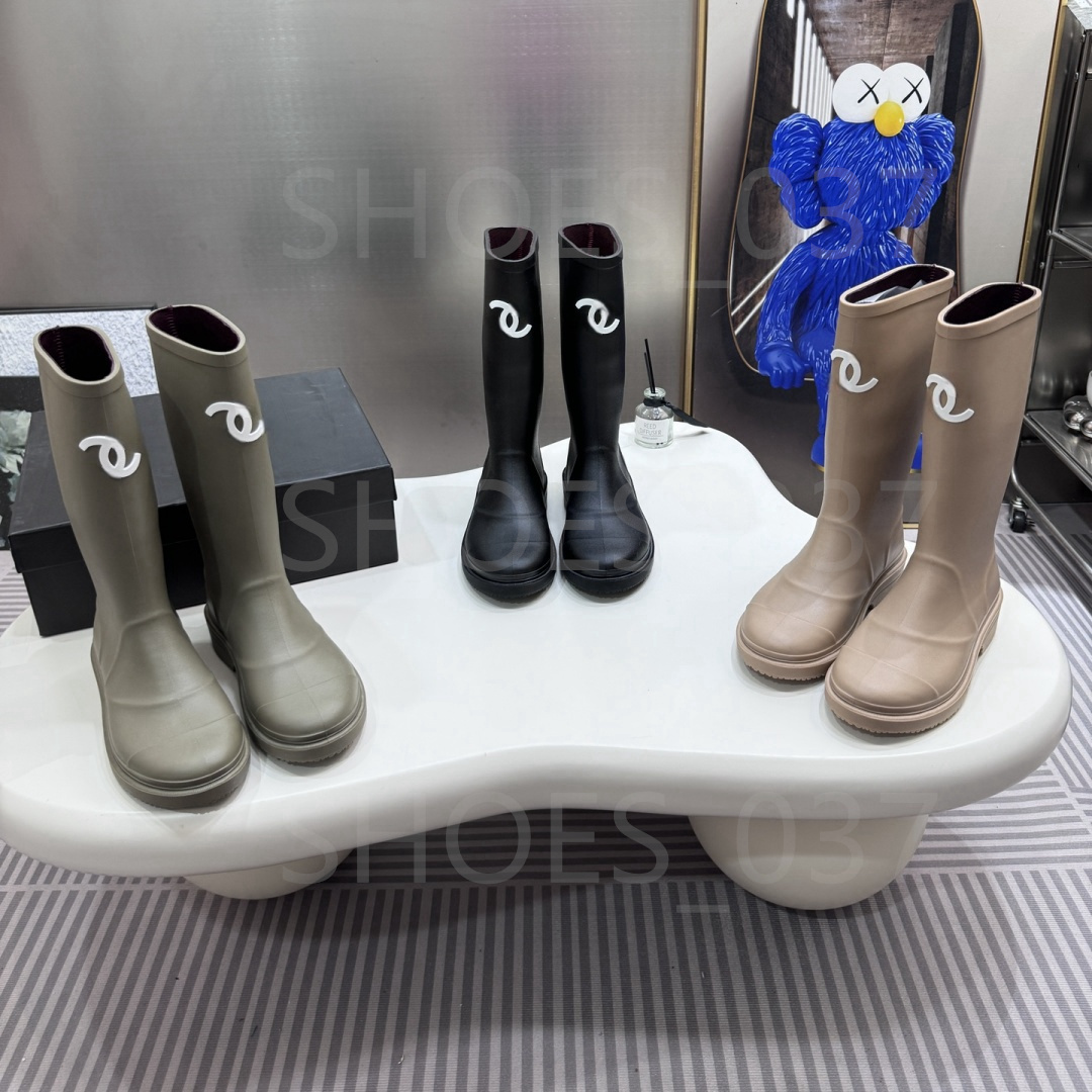 Women Rain Boots Designer hunters boot Woman winter water booties ankle shoe shoes womens Rubber rain boots formal Fashion boots
