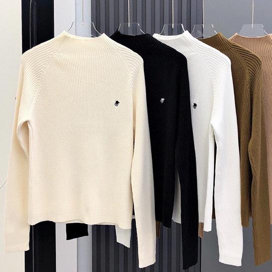 Sweaters Autumn Wool Casual Small High neck fashion womens soft knits Womens Knits Womens Tops Sweater base sweater Tees Tops