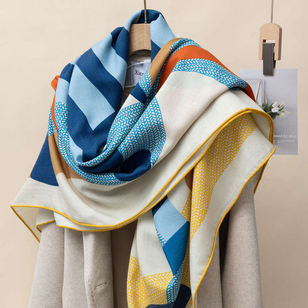 Tempérament polyvalent, haute qualité pour la chaleur hivernale des femmes, châle fin en laine de soie, écharpe en cachemire