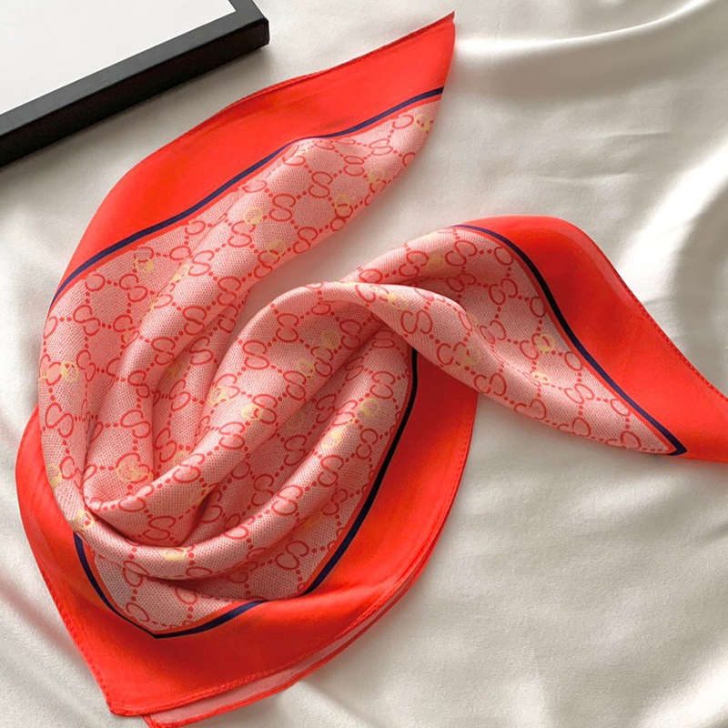 Designer Scarf fashion wrap Head scarfs square silk twill Pashmina Scarves shawl pleated birthday gift Easy to match Soft Touch-image-963996562