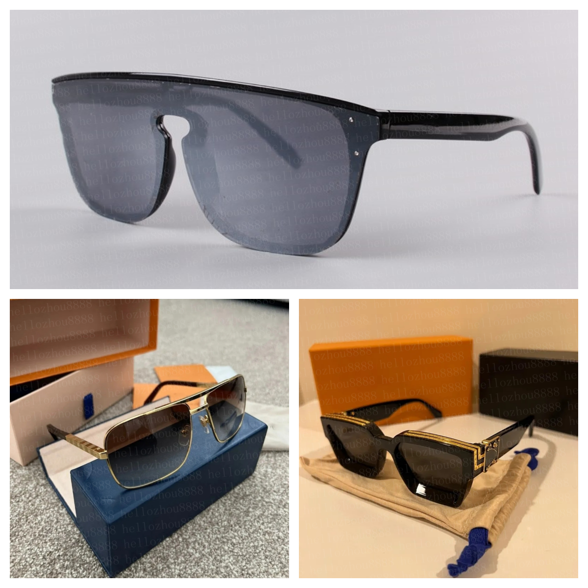 Fashion Classic 0259 Sunglasses For Men Metal Square Gold Frame UV400 mens Vintage Style Attitude Sunglasses Protection designer Eyewear With Box