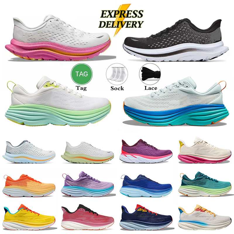 Designer outdoor shoes for men Clifton 8 9 womens platform running sneakers triple black white Shifting Sand Bellwether Blue yellow pear mens spo