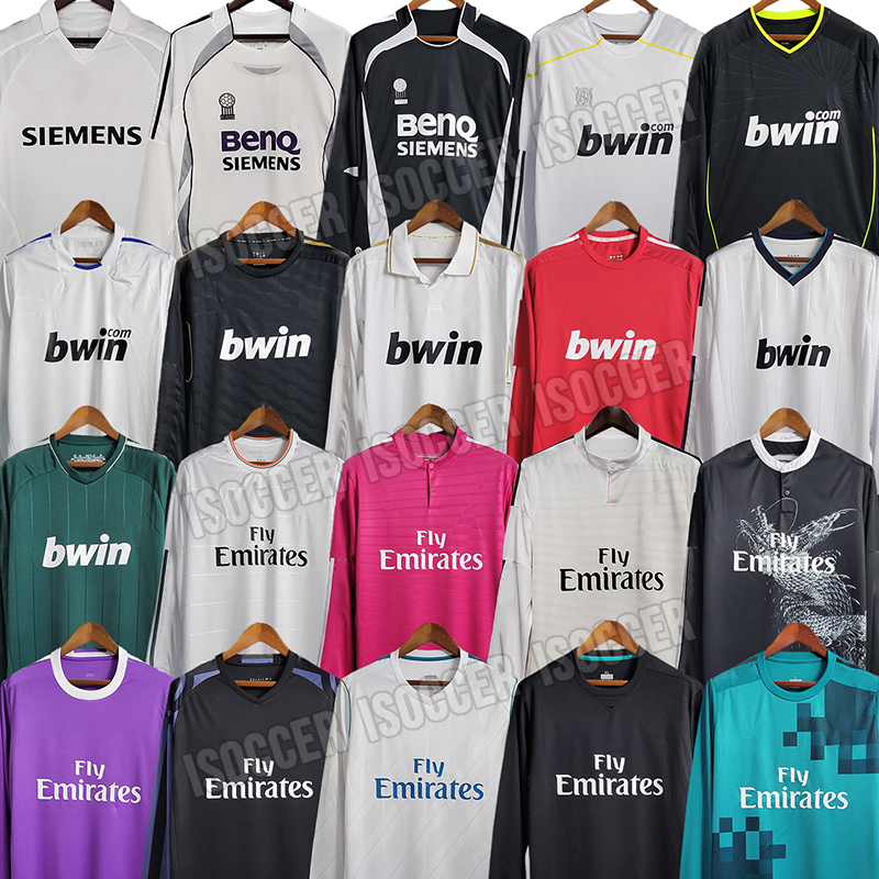 Real Madrids Retro Soccer Jersey Football CARLOS RONALDO 05 06 07 09 10 11 12 13 14 15 16 17 18 19 ZIDANE FIGO RAUL Vintage SNEIJDER SAVIO RAMOS-image-864754923
