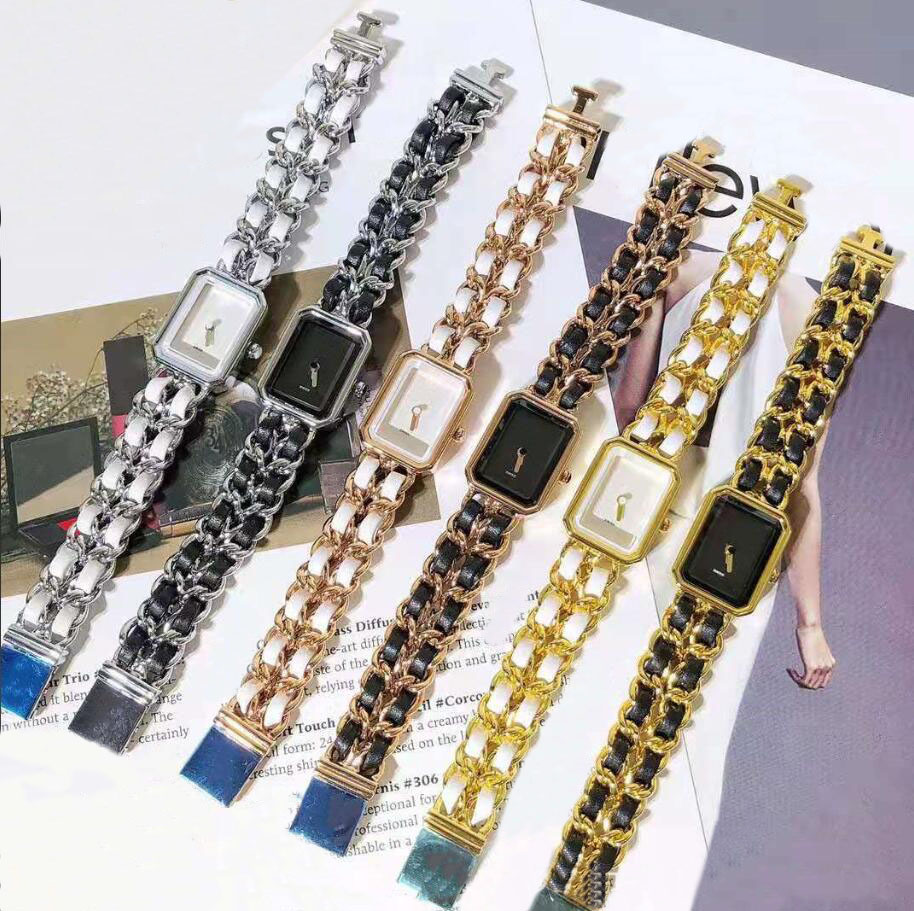 classic elegant designer watch womens Automatic fashion simple Watches 30mm square Full Stainless steels Women Rose gold silver color cute Wristwatc