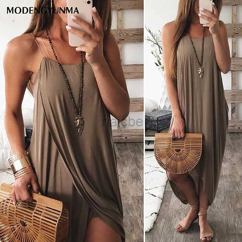 Maternity Dresses Loose Casual Lady Summer Long Dress Women Maxi Elegant Sleeveless Sling Vestido Party Dress Boho Beach Dress Maternity Dress 24-image-1059560024