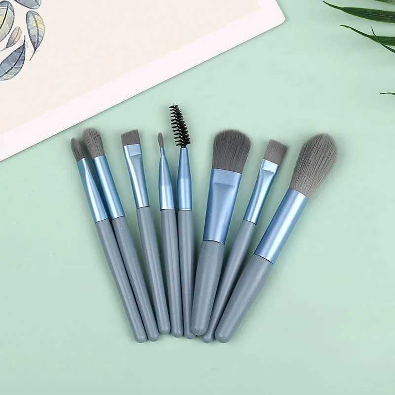 8 Soft bristle mini matte makeup brush set Multi color optional portable eye shadow powder blusher complete makeup brush set W241113