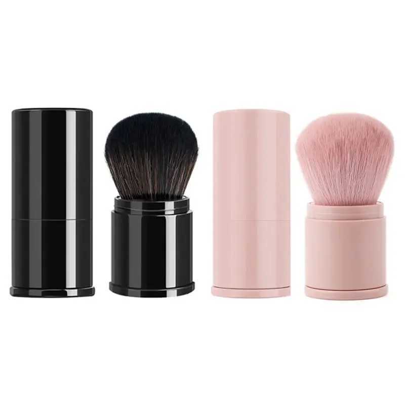 High quality portable mini retractable powder blusher brush Soft loose powder basic makeup brush Multi functional nail beauty makeup tool W241113