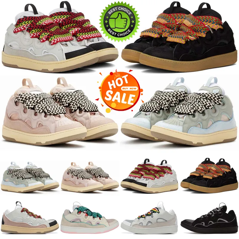 Sneakers designer Chaussures en cuir Courb de qualité supérieure Men de qualité Femmes Plat pour hommes femmes Blancs Femme Trainers Green Scarpe