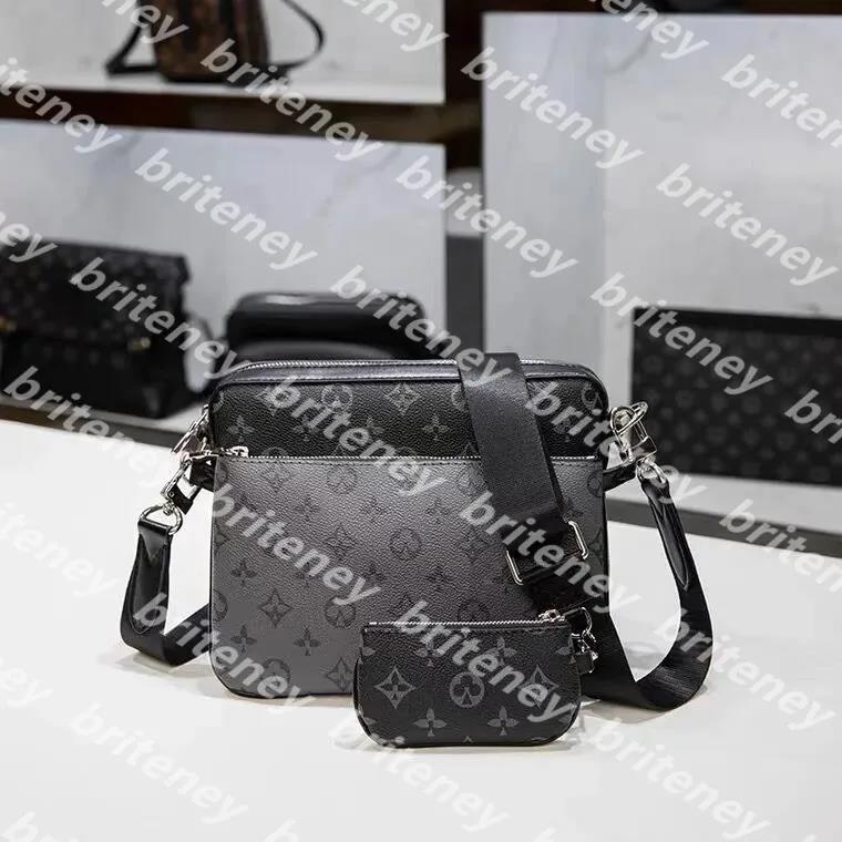 M69443 Trio Messenger Sac Fashion Evening Cross Cross Body Sacs Sacs d'épalsine en cuir Men de créateur sac à main portefeuille sac de téléphone
