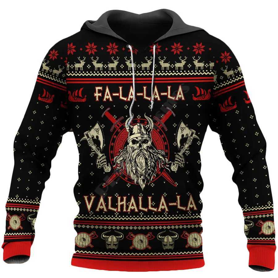 Viking Tattoo 3D Printed Hoodies zipper hoodie women For men Halloween Pullover Christmas Sweatshirts Cosplay Costume 05 LX241113