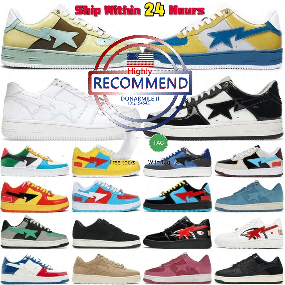 Gorilla Brand Stars Casual Designer Shoes Sk8 Sta Mens Red Blue Black White Pink Camouflage Skateboarding Jogging Men Women Sports Sneakers Train-image-964525813