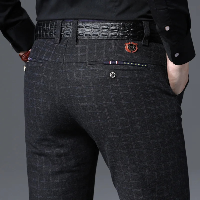 Spring and Autumn Mens Casual Pants High Quality Business Pants Mens Clothing Cotton Formal Mens Casual Pants 241112