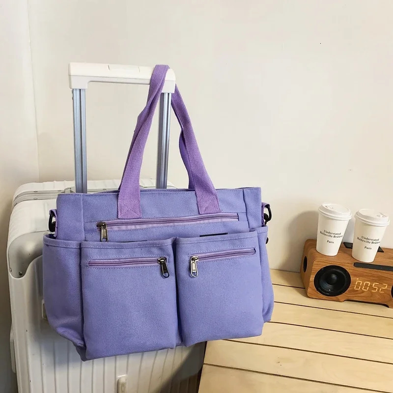 High quality zippered womens handbag for sale 2024 canvas womens shoulder bag large capacity Bolso Mujer 241112