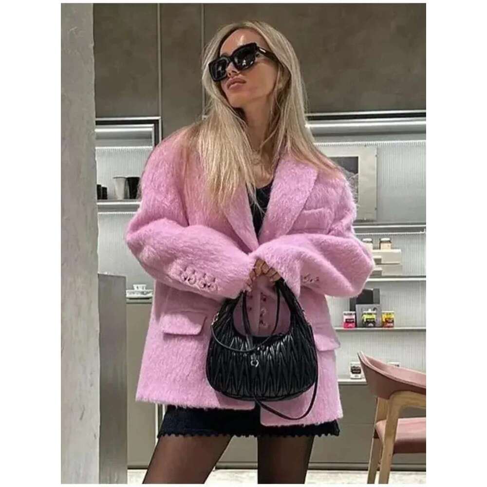 Bornladies Nouveau collier en peluche élégante en vrac chic élégant en hiver épaississeur