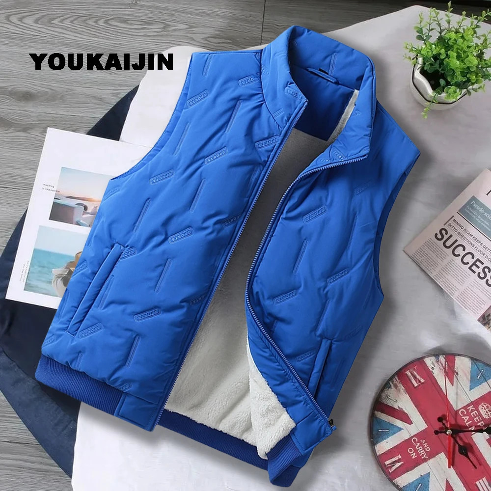 Mens Jacket Sleeveless Vest Autumn winter Thermal Soft Vests Casual Coats Male Cotton Mens Vest Men Thicken Waistcoat 9XL 10XL 241113