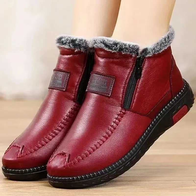 High Quality With foot pads anti slip winter waterproof snow warm fur casual basic platform comfortable and elegant M Cotton shoes round T241113