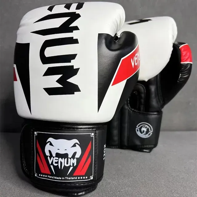 Professional Boxing Gloves PU Thickened MMA Fighting Sanda Training Glove Muay Thai Boxing Training Accessories 6/8/10/12oz-image-1032407750