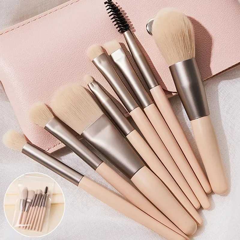 8 pieces of cosmetics foundation make-up cheek red powder eye shadow mixed makeup brush soft fluffy makeup brush beauty tools makeup brush W24111