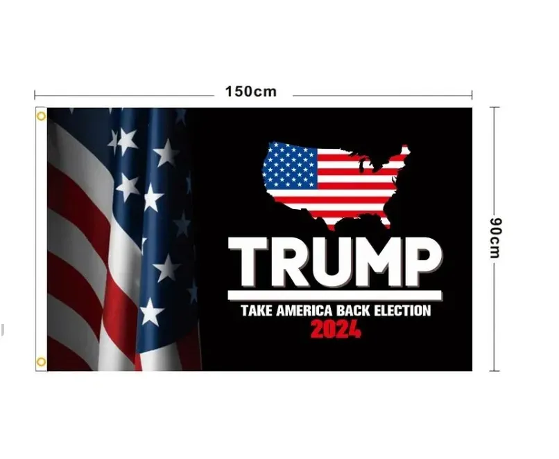 He Will Be Back Flags Banner 3*5 FT Donald Trump Flag 2024 Election Flags The Tour 150*90cm H23-112