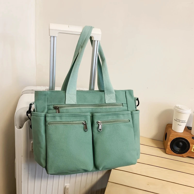 Canvas Zipper Womens Handbag for Sale 2024 High Quality Womens Shoulder Bag Large Capacity Bolso Mujer 241112