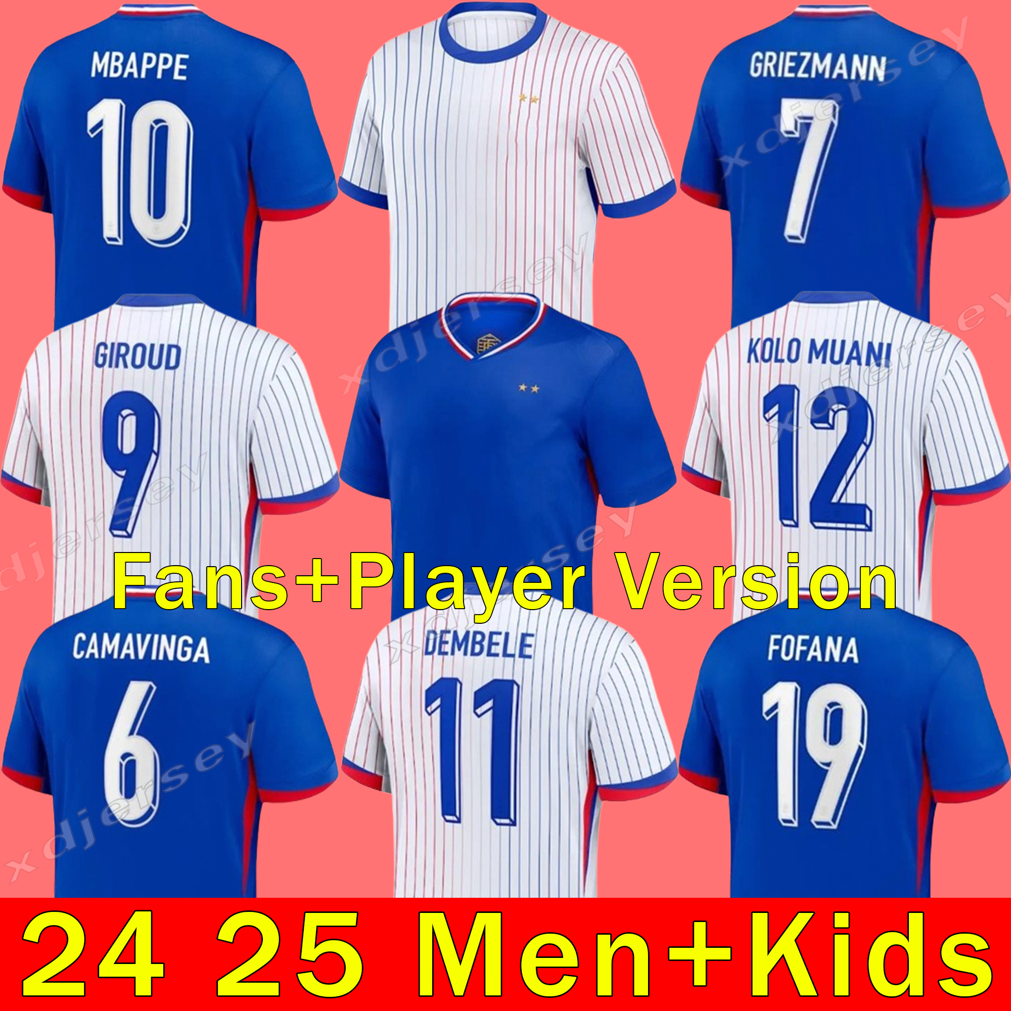 French club Full Sets 2024 BENZEMA soccer jerseys 24 25 GIROUD MBAPPE GRIEZMANN SALIBA PAVARD KANTE Maillot de foot equipe hommes Men women kids-image-954436467