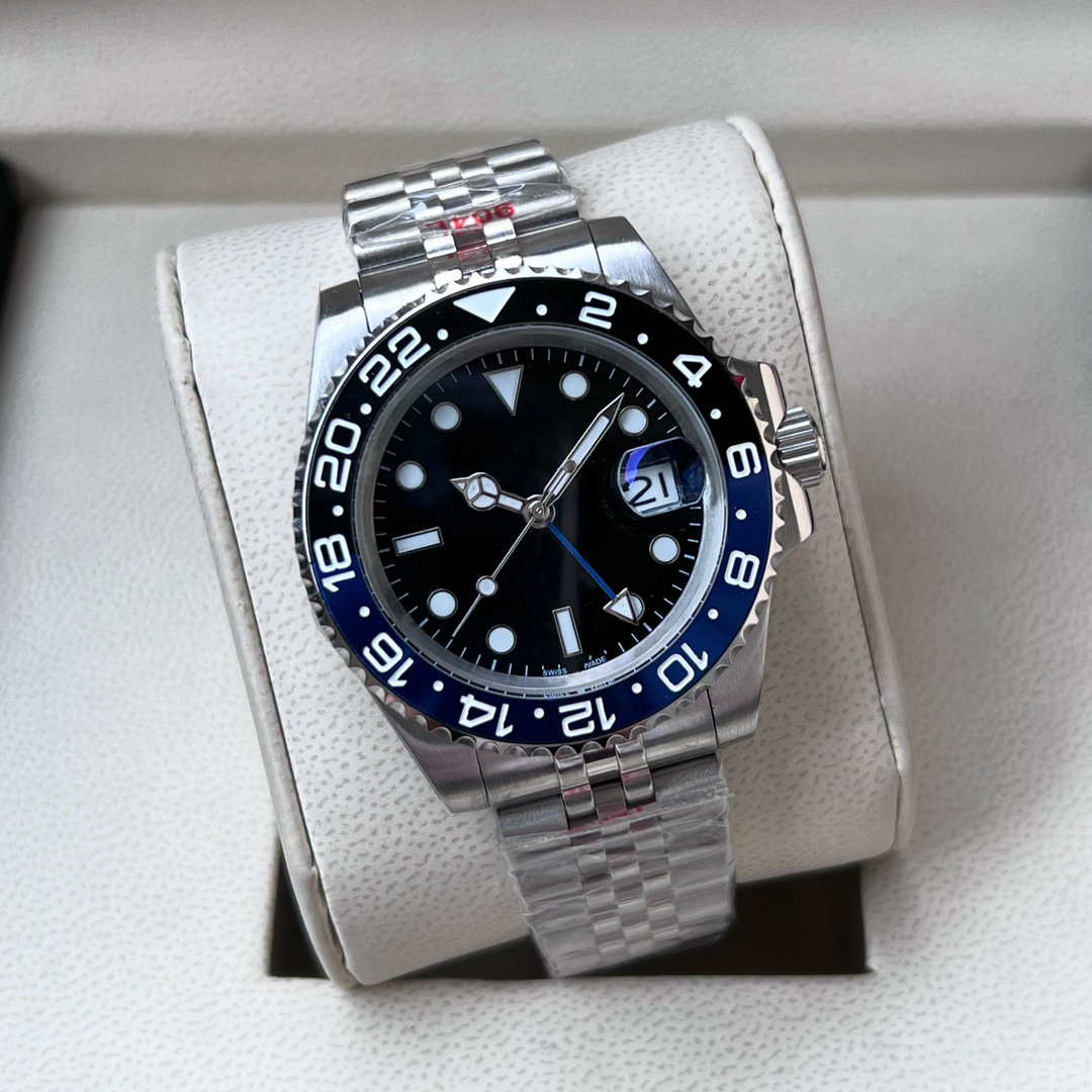 New Luxury High Quality Watch GMI Classic Ceramic Bezel Mens Watch Designer Watches 40MM Automatic Mechanical Stainless Steel Luminous Watchs