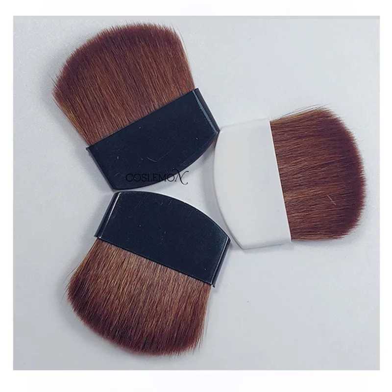 Makeup brush semicircle square thin flat powder portable powder blusher brush mini cosmetics soft bottom cosmetics professional cosmetics W241113