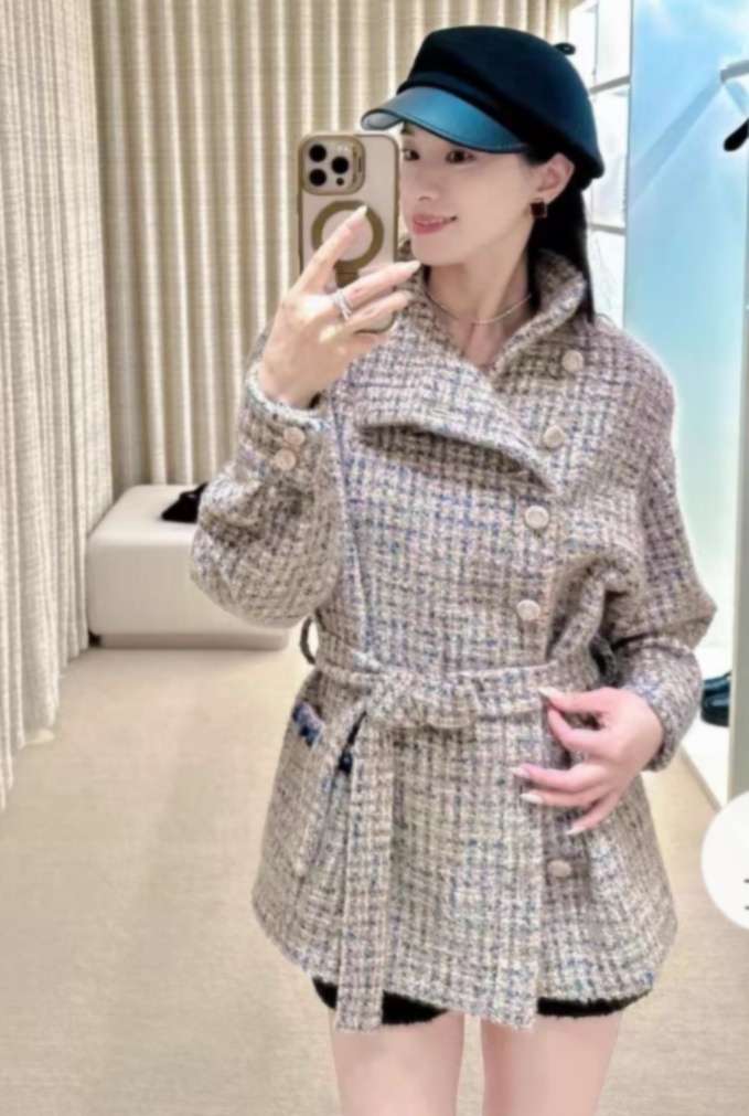 Chan New 2024 Top Grade Coats Designer Femmes Femme Femme Paris Pays Vestes Vestes hiver