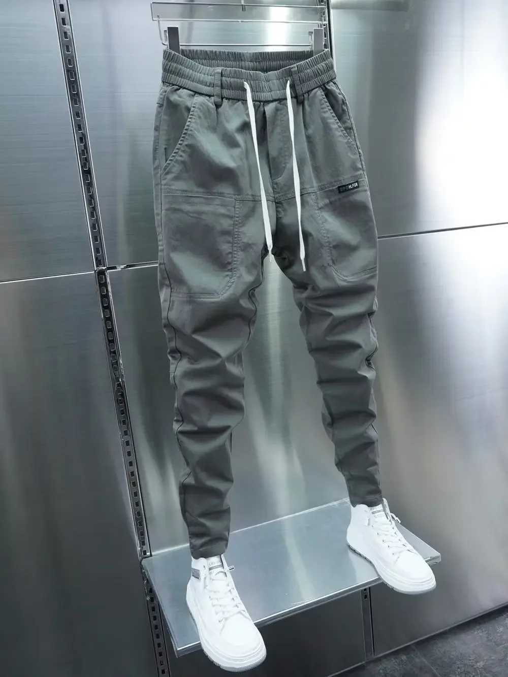 Trendy Brand Casual Mens Pants New Spring Autumn Style Hip Hop Slim Fit Cargo Pants Smooths Your Silhouette Versatile FootXJ241112