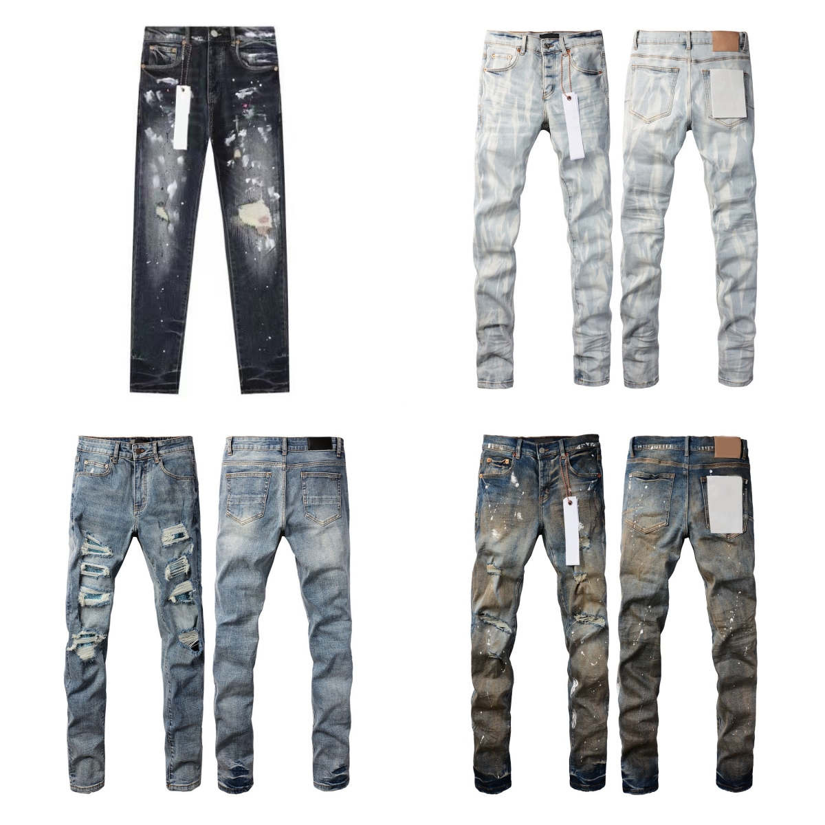 summer jeans for men women pants designer purple jeans Trousers Mens Purple Jeans hight quality pants-image-964606242