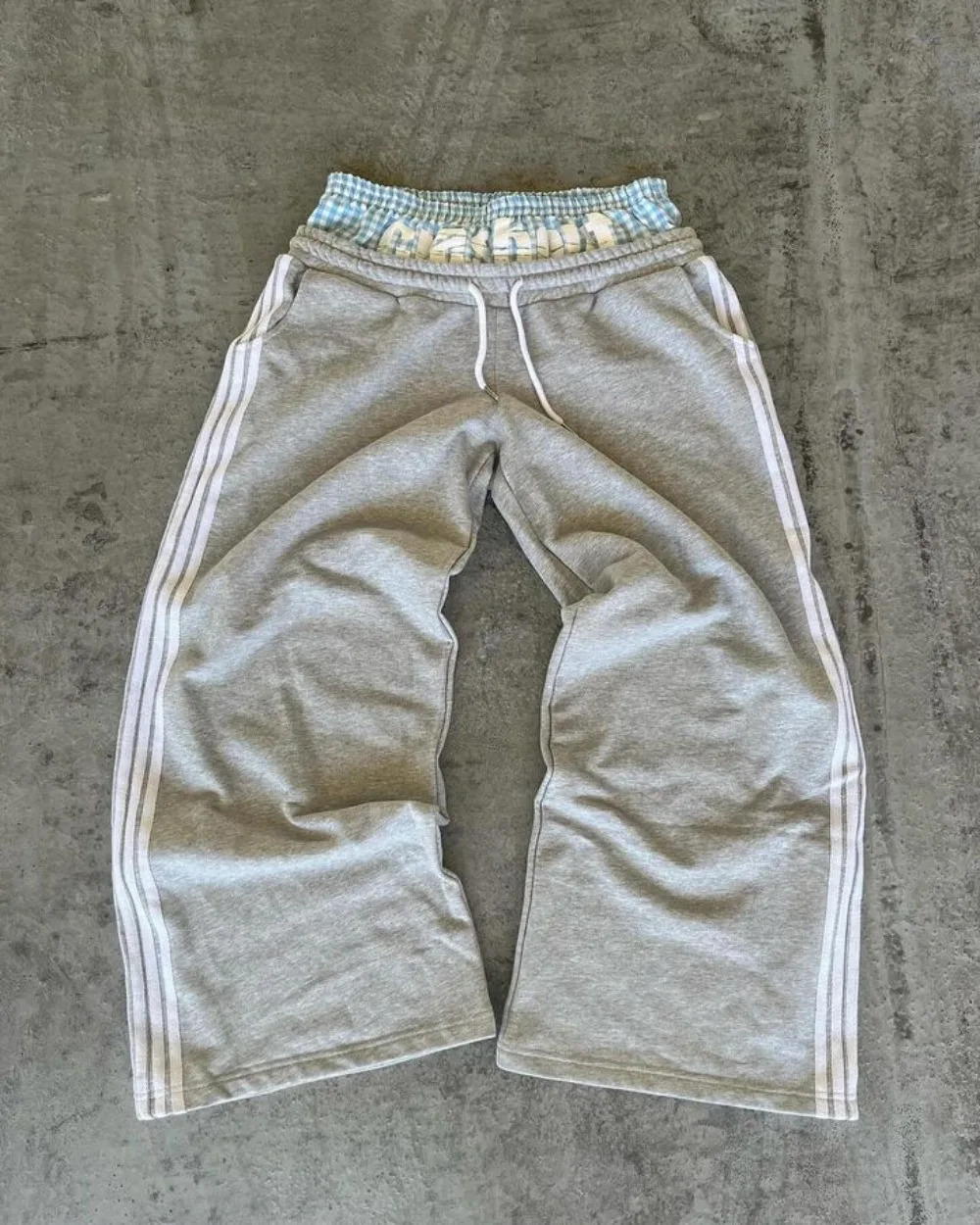 Y2K Fashion Casual Mens Casual Pants Retro Harajuku Loose Straight Pants High Waist Loose Hip Hop Sports Pants 241112